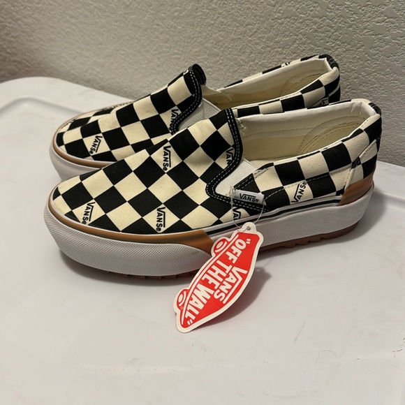 VANS Era Stacked Checkered Platform Slip On • RARE! - Picture 6 of 8